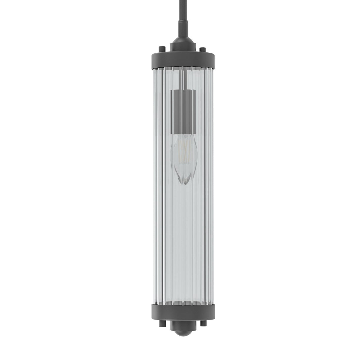 Suspension Fiatto I noire, verre