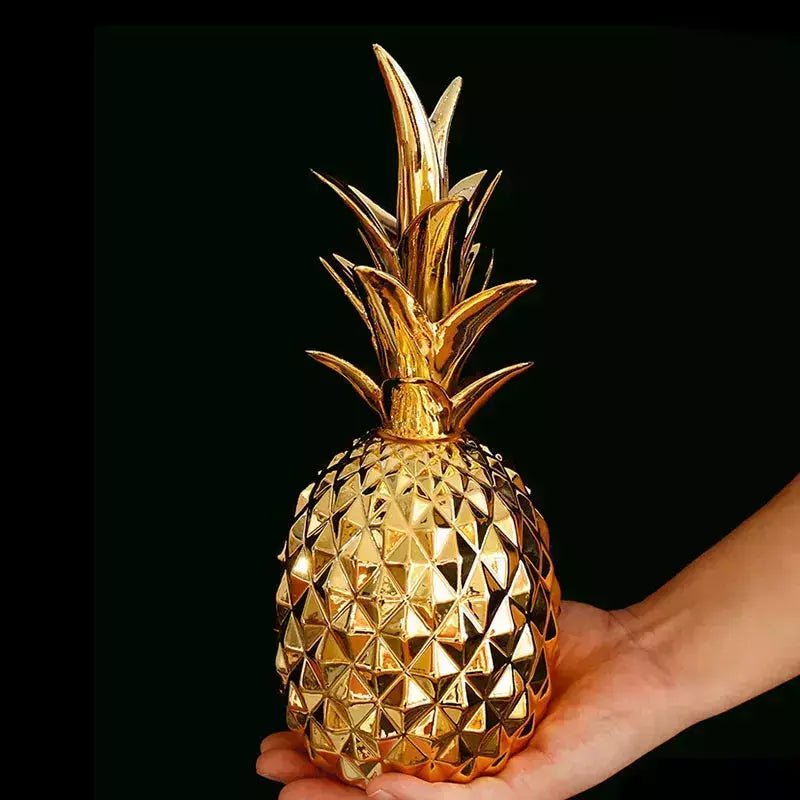 Figurine Ananas Céramique Luxe | Ivo - Designix Statuette Noir