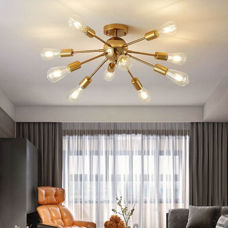 FSS Nordic Gold Sputnik Chandeliers | Designix - Amazon - https://designix.fr/