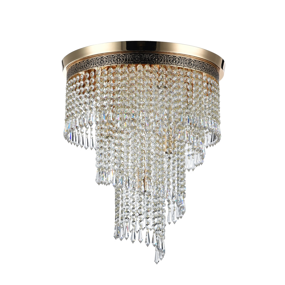 Cascade Lustre doré