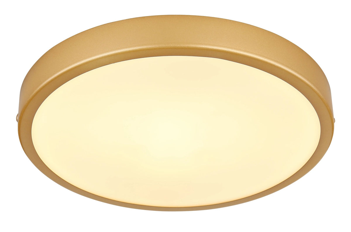Plafonnier Tibey laiton, Ø 25 cm