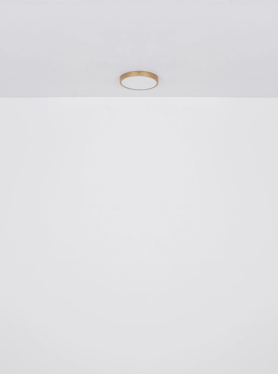 Plafonnier Tibey laiton, Ø 25 cm