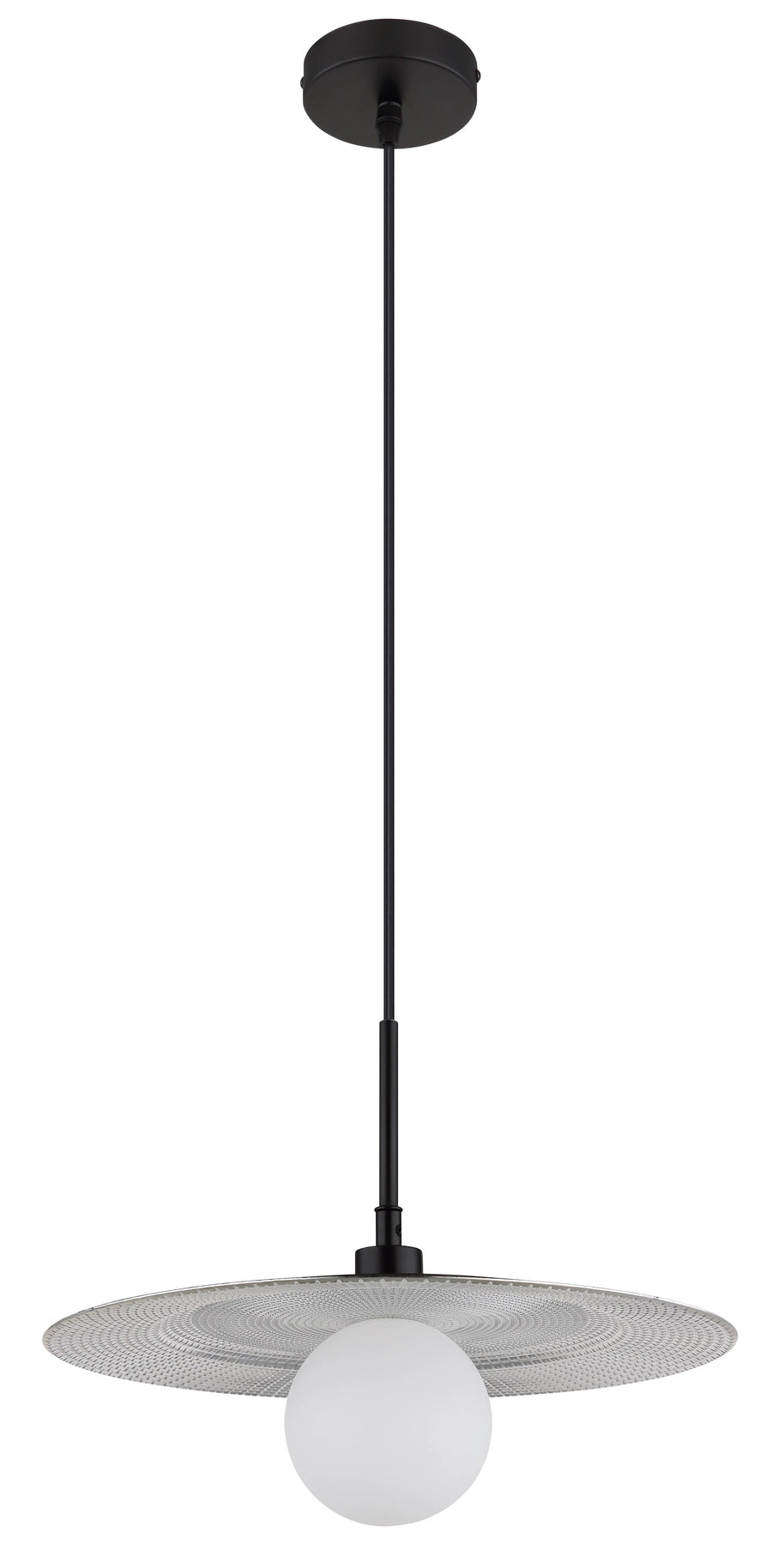 Suspension Riga noire mat, H 120 cm (15637)