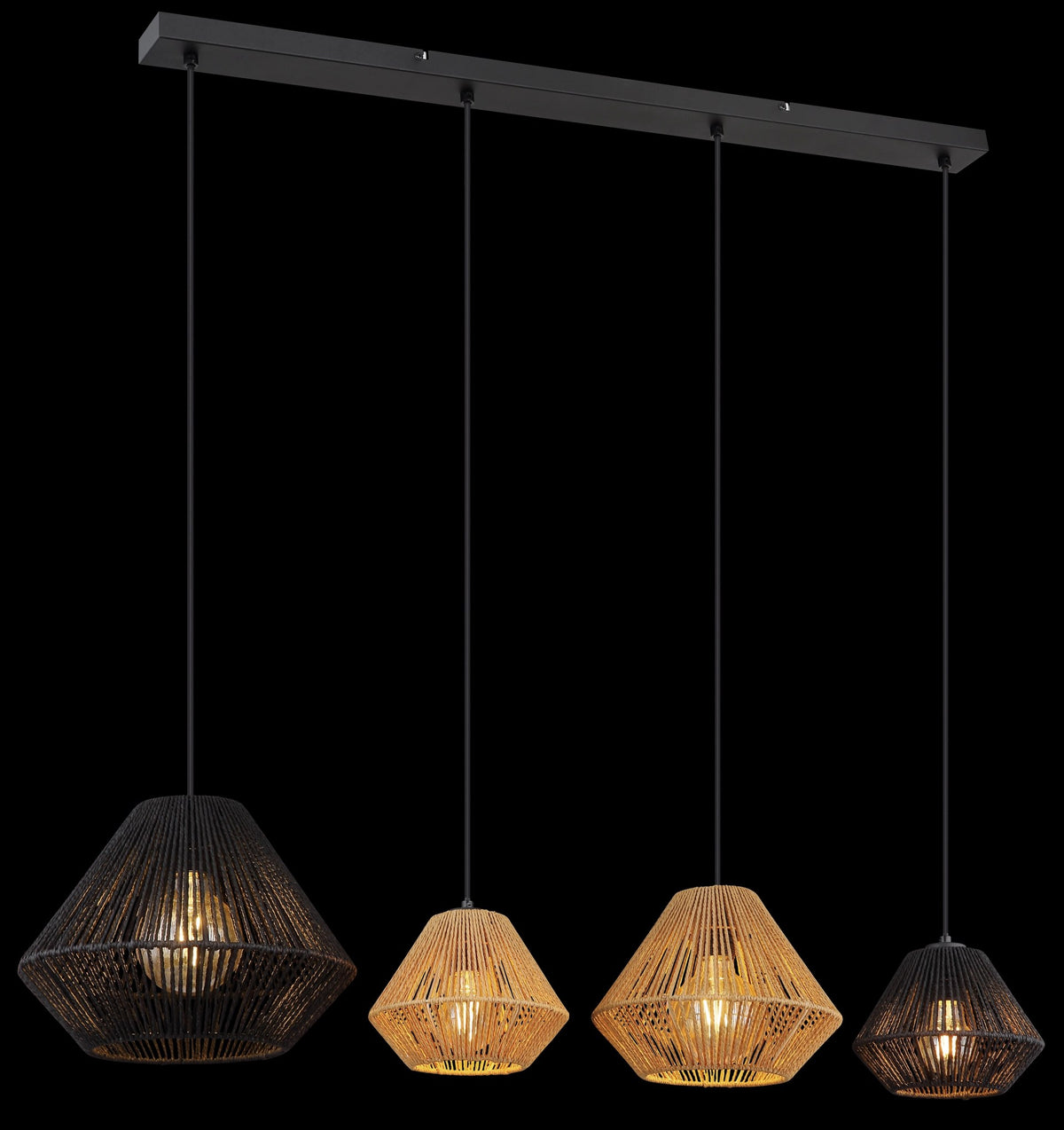 Suspension Houdini noire mat (15694-4H)