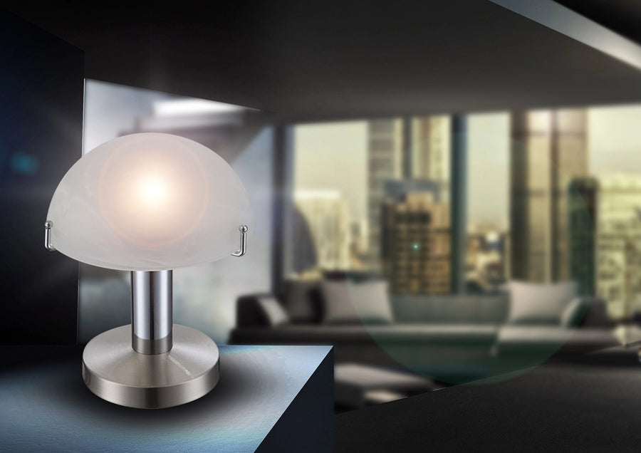 Lampe à poser Otti nickel satiné