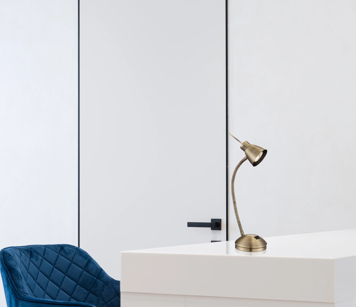Lampe à poser Nuova laiton vieilli
