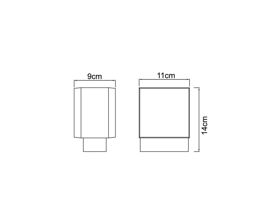 Luminaire extérieur Slice anthracite et aluminium