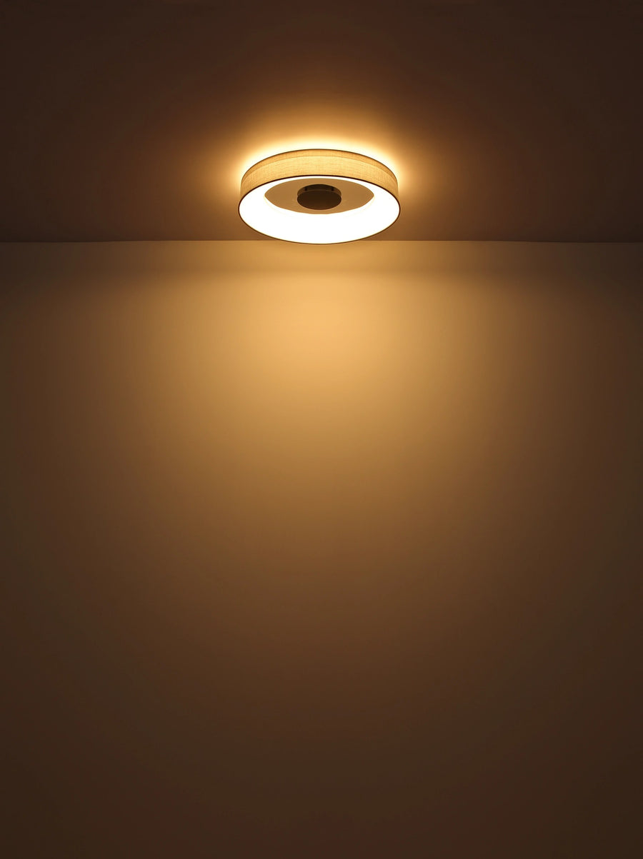 Plafonnier Terpsa blanc mat, Ø 46,8 cm