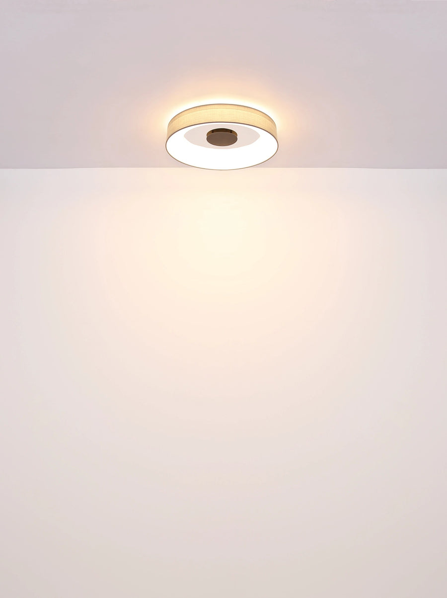 Plafonnier Terpsa blanc mat, Ø 46,8 cm
