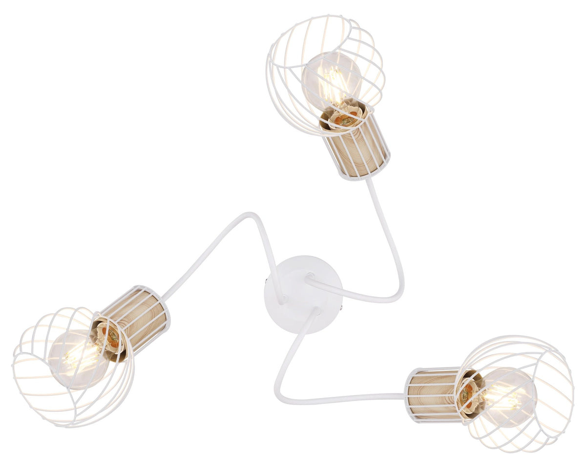 Plafonnier Luise blanc