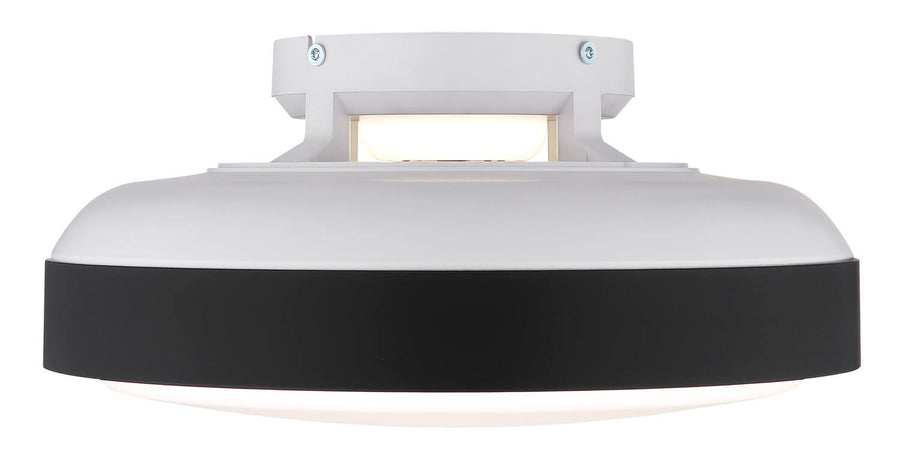Ventilateur de plafond lumineux Carney blanc mat (03667S)
