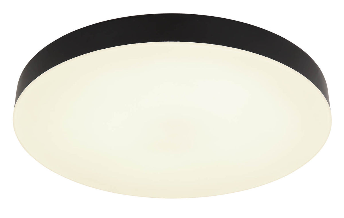 Plafonnier Matthew noir mat, Ø 40 cm