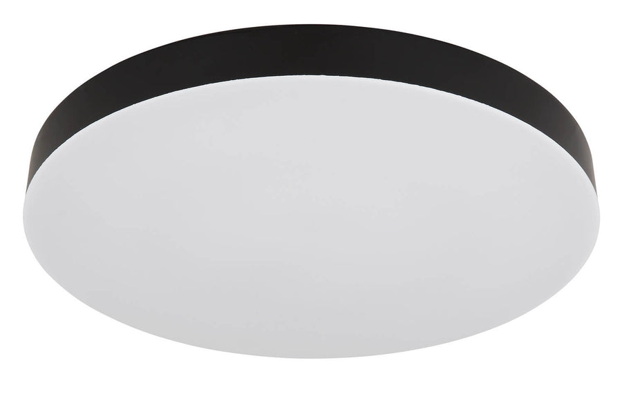 Plafonnier Matthew noir mat, Ø 40 cm