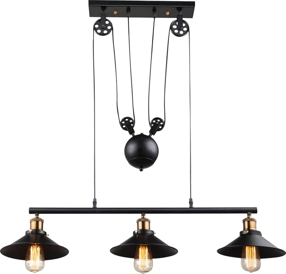 Suspension Lenius noire (15053-3)