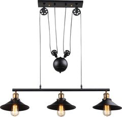 Suspension Lenius noire (15053-3)