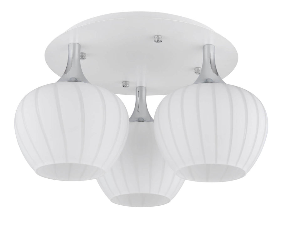 Plafonnier Maxy blanc mat, Ø 45 cm