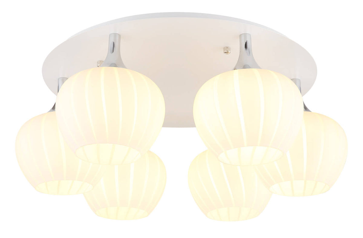 Plafonnier Maxy blanc mat, Ø 65 cm