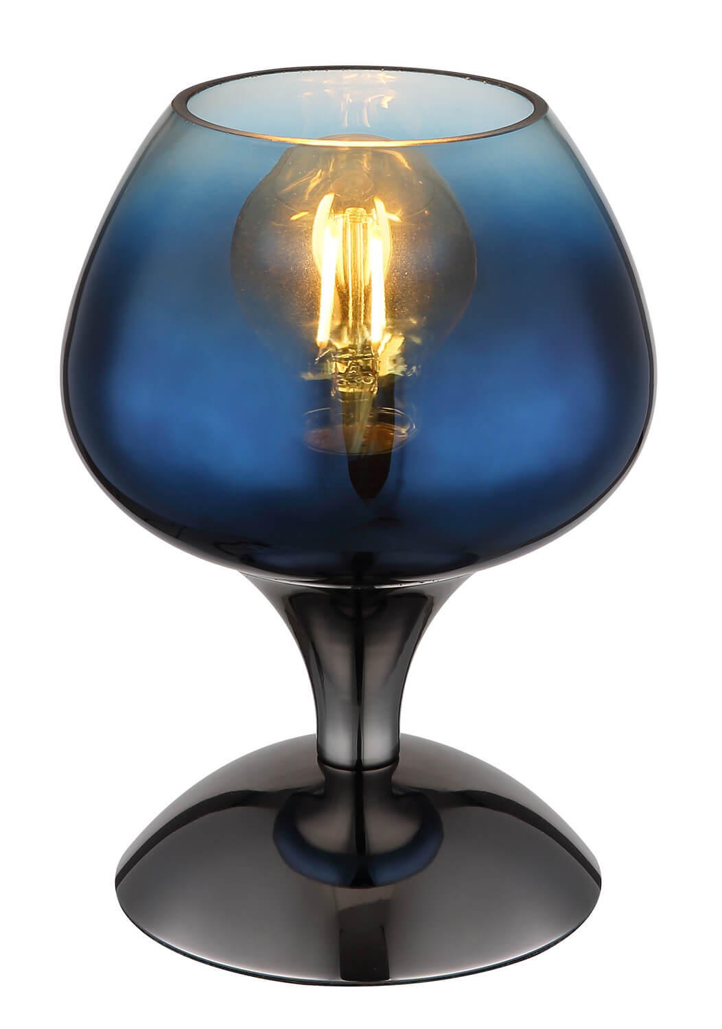 Lampe à poser Maxy noire et chromée (15548T5)