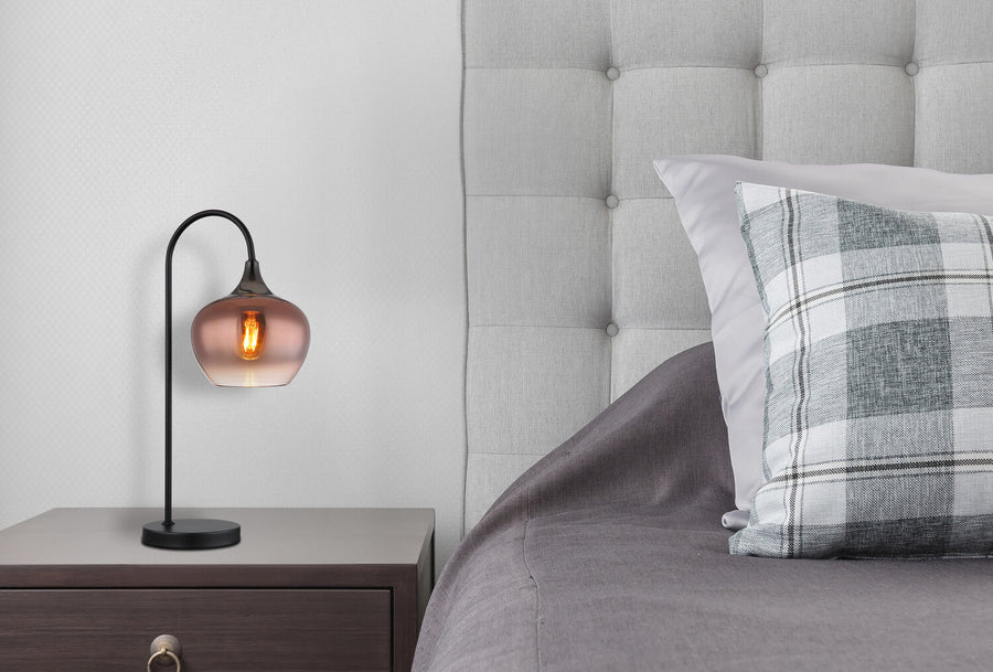 Lampe à poser Maxy noire mat