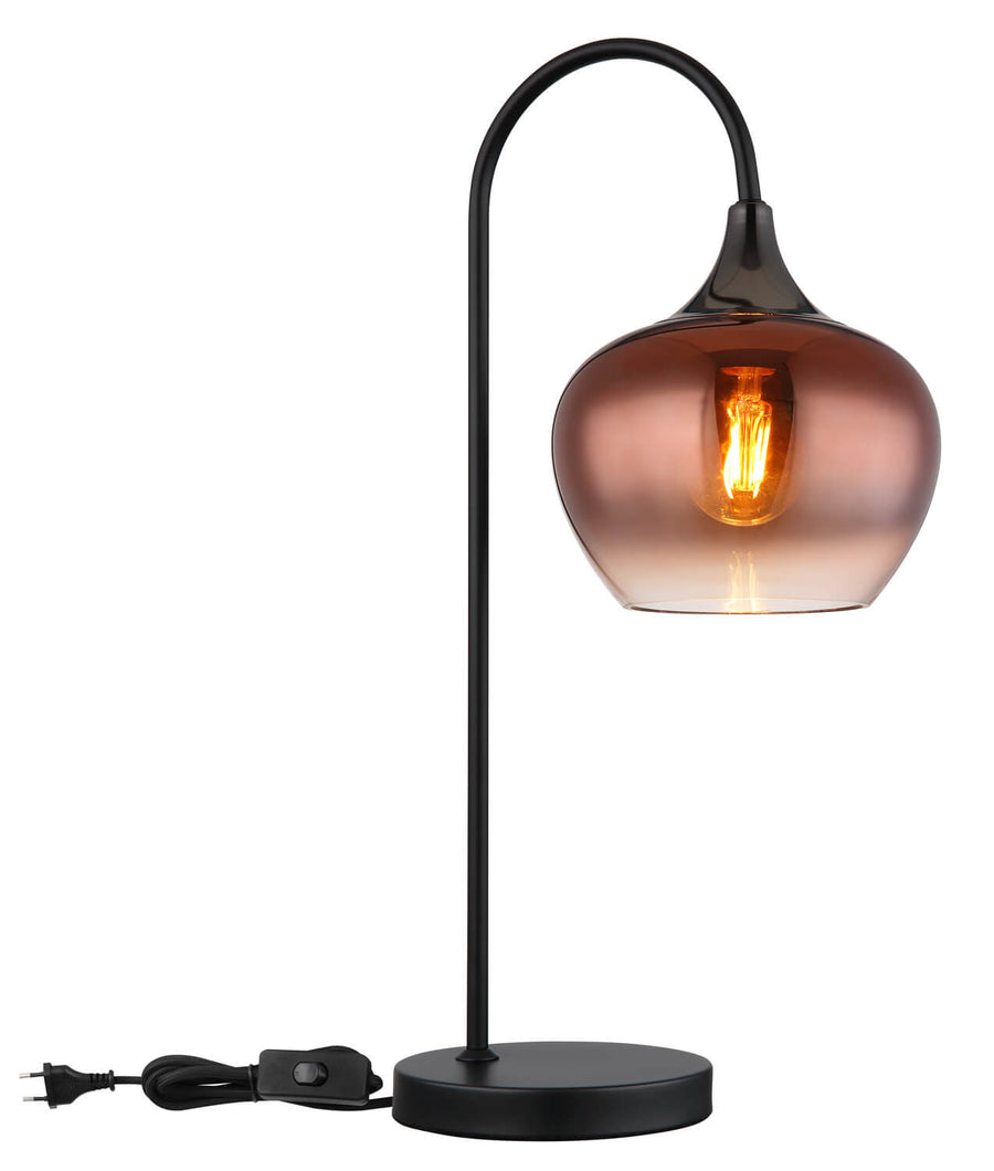 Lampe à poser Maxy noire mat