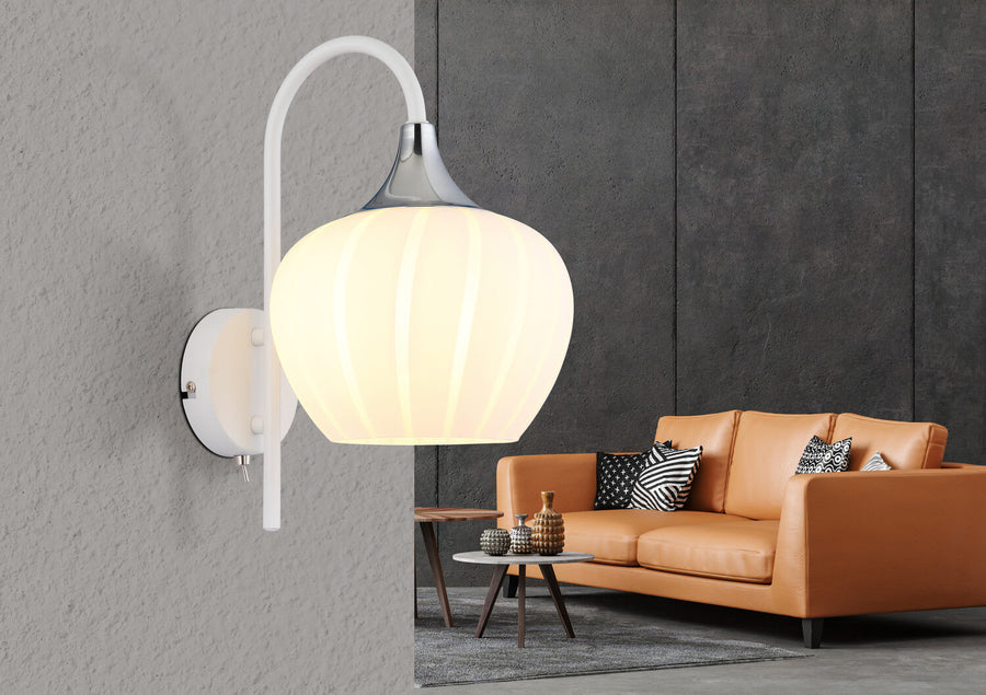 Applique murale Maxy blanche mat
