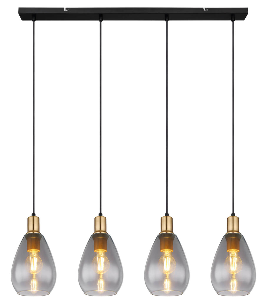 Suspension Fanni noire mat