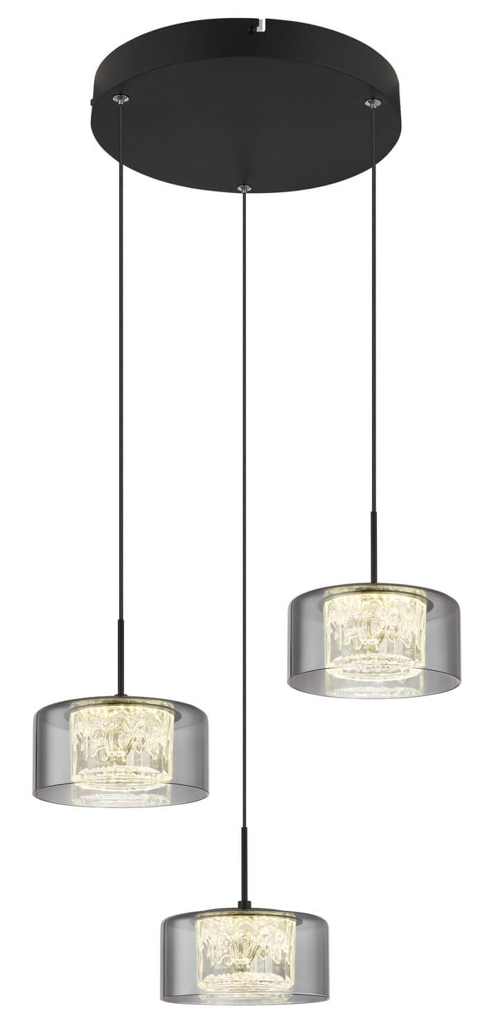 Suspension Fogsy noire mat (15634-3)