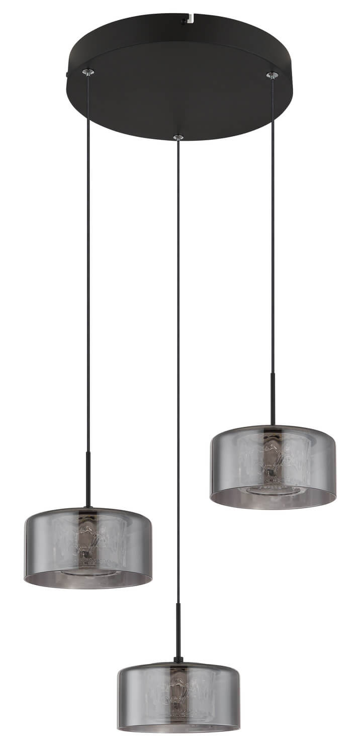 Suspension Fogsy noire mat (15634-3)