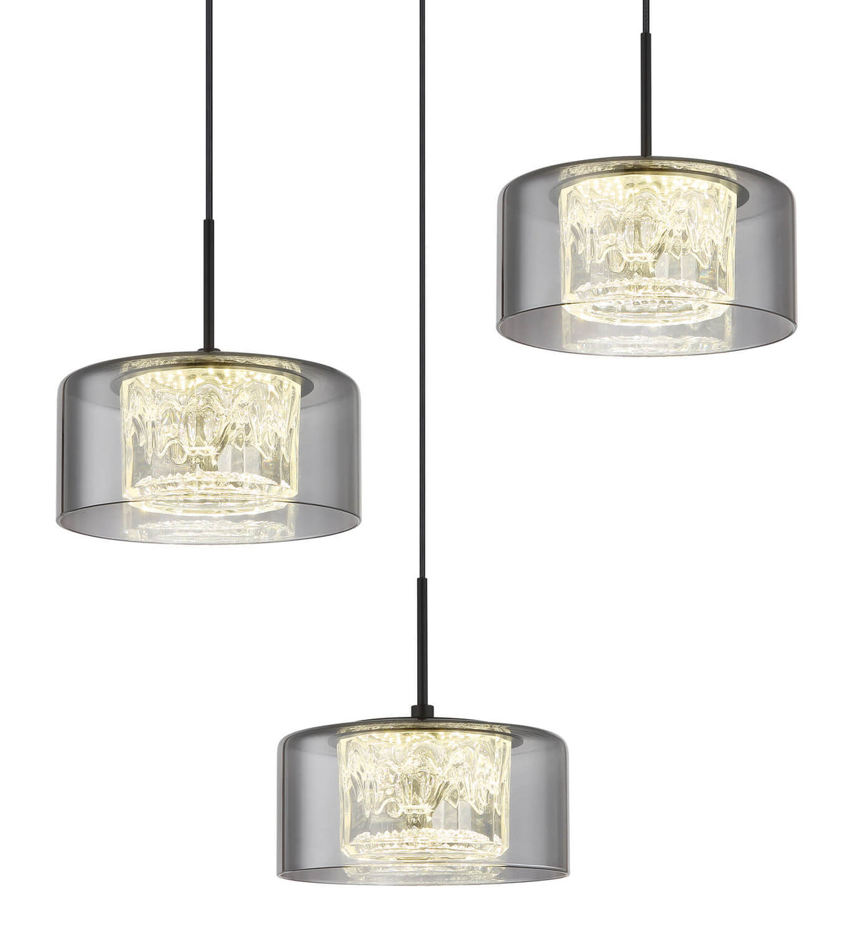 Suspension Fogsy noire mat (15634-3)