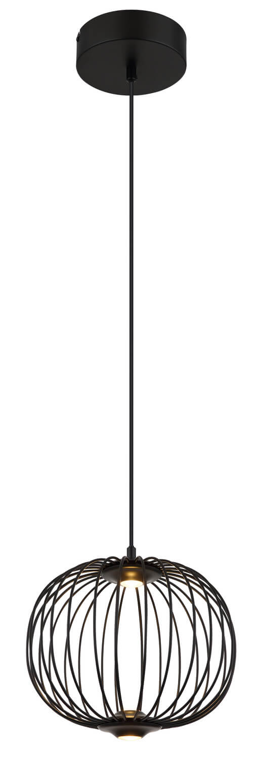 Suspension Galway noire mat (15652H)