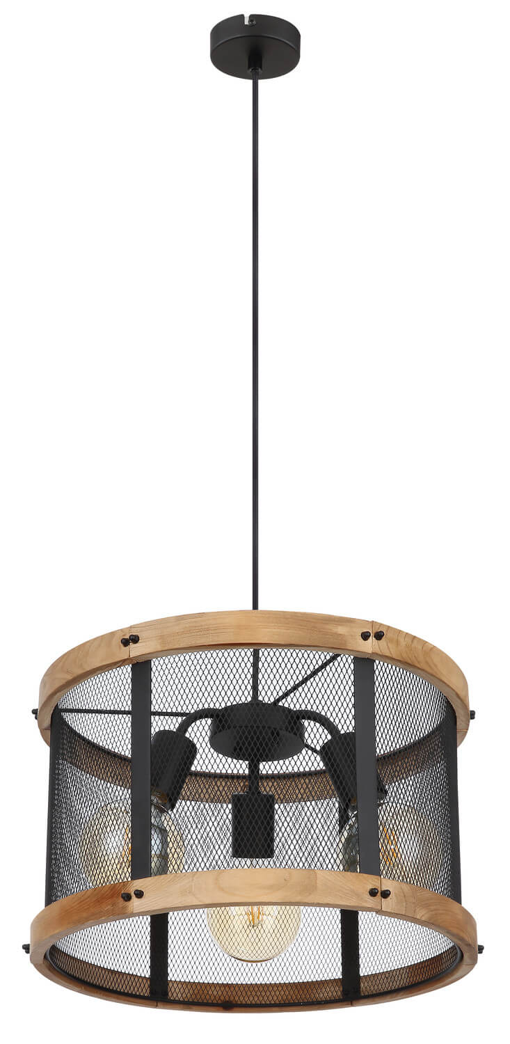 Suspension Jeanie noire mat