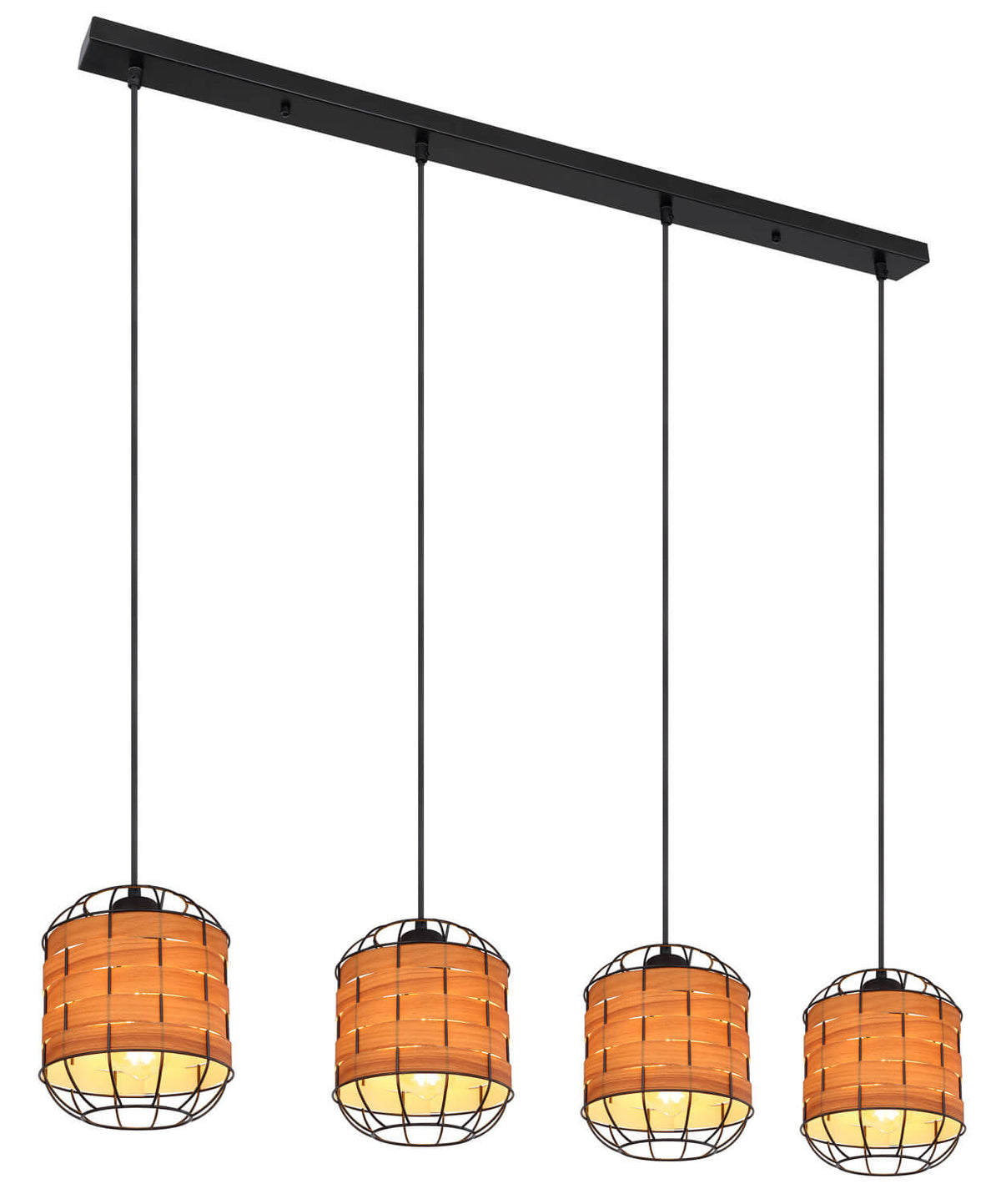Suspension Elmar noire mat