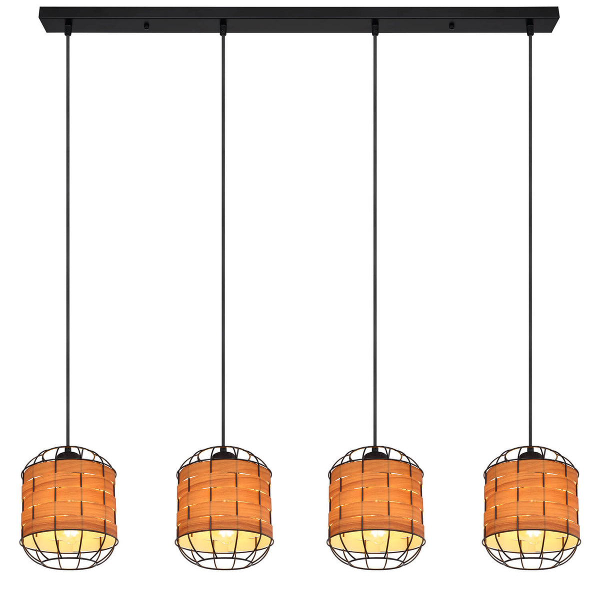 Suspension Elmar noire mat