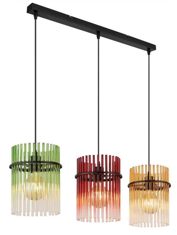 Suspension luminaire | Gorley Noire H 140 cm