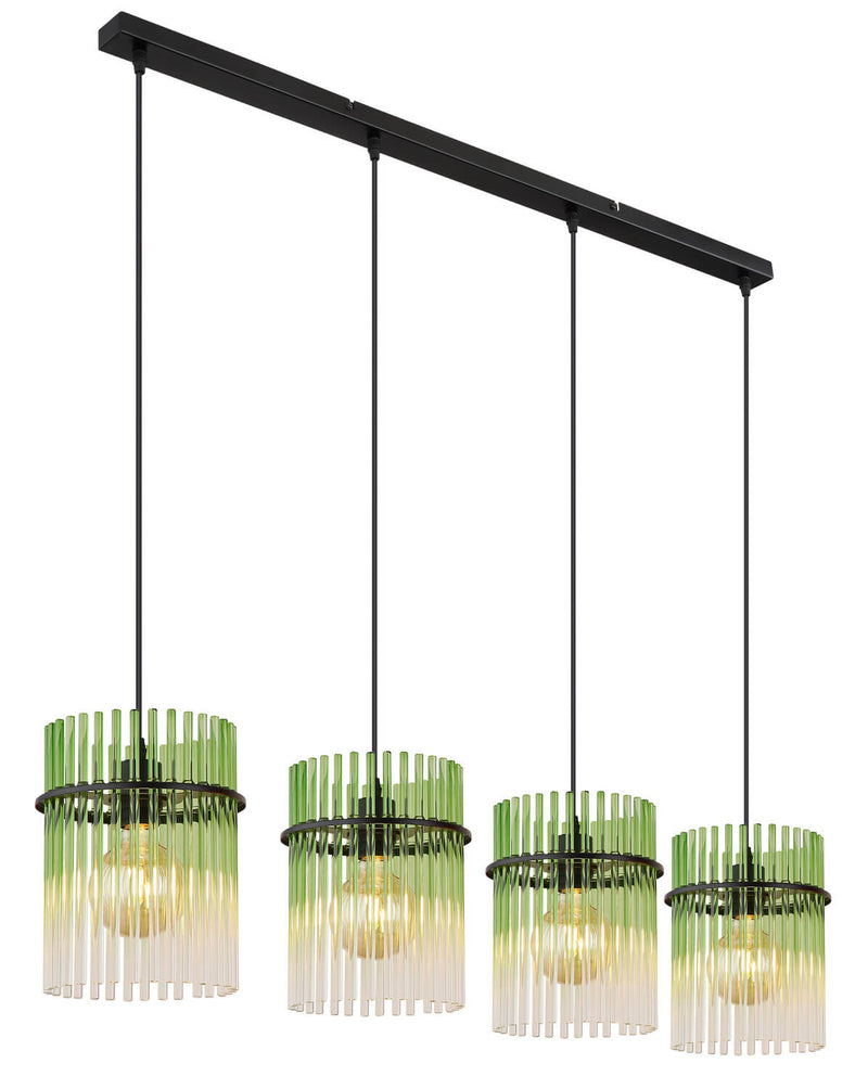 Suspension Gorley noire mat, H 140 cm (15698-4HG)