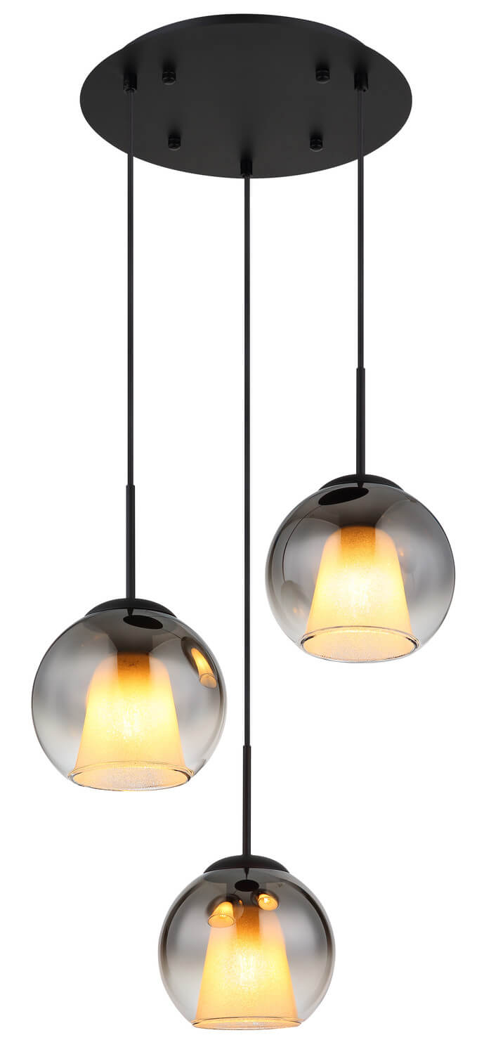 Suspension Barry noire mat (15749-3H)