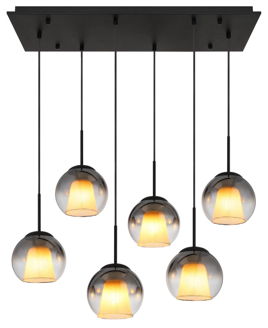Suspension Barry noire mat (15749-6H)