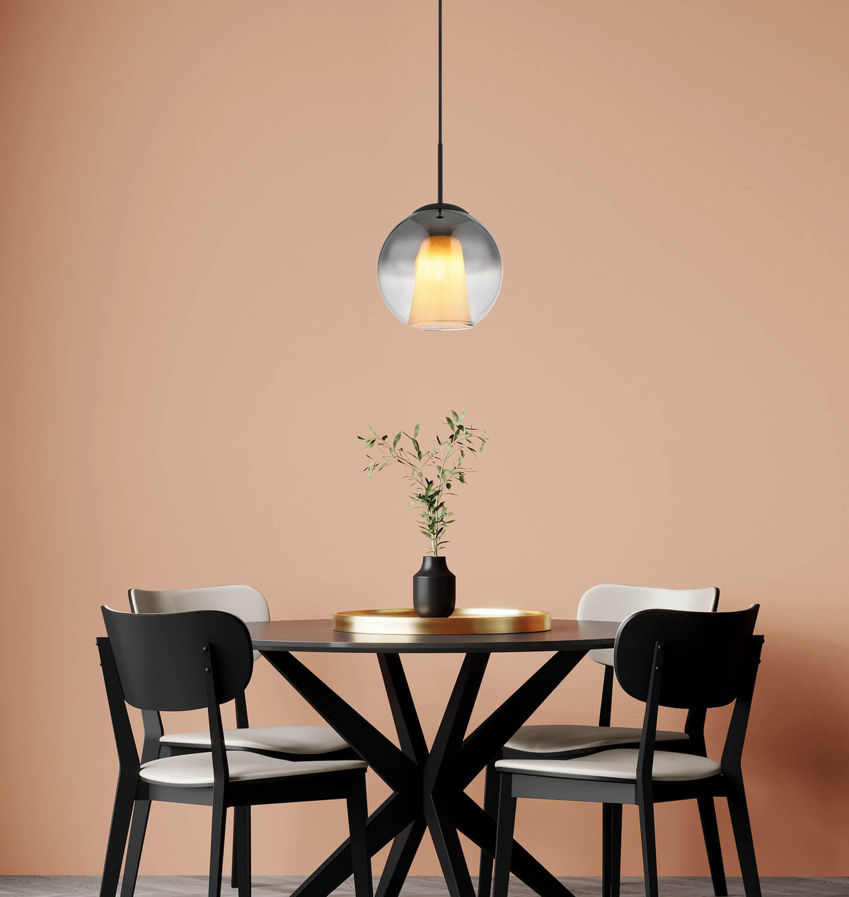Suspension Barry noire mat (15749H1)
