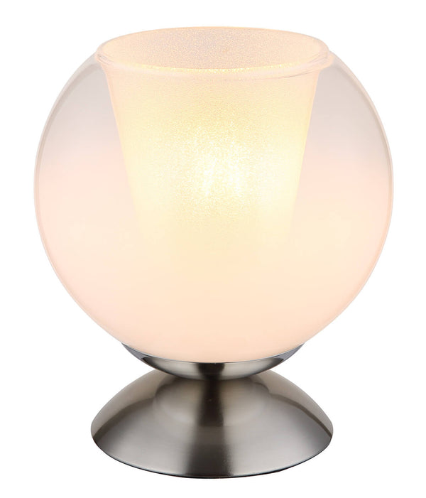 Lampe à poser Barry nickel satiné