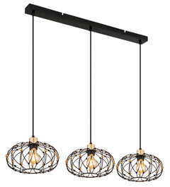 Suspension Greys noire mat (15966-3H)
