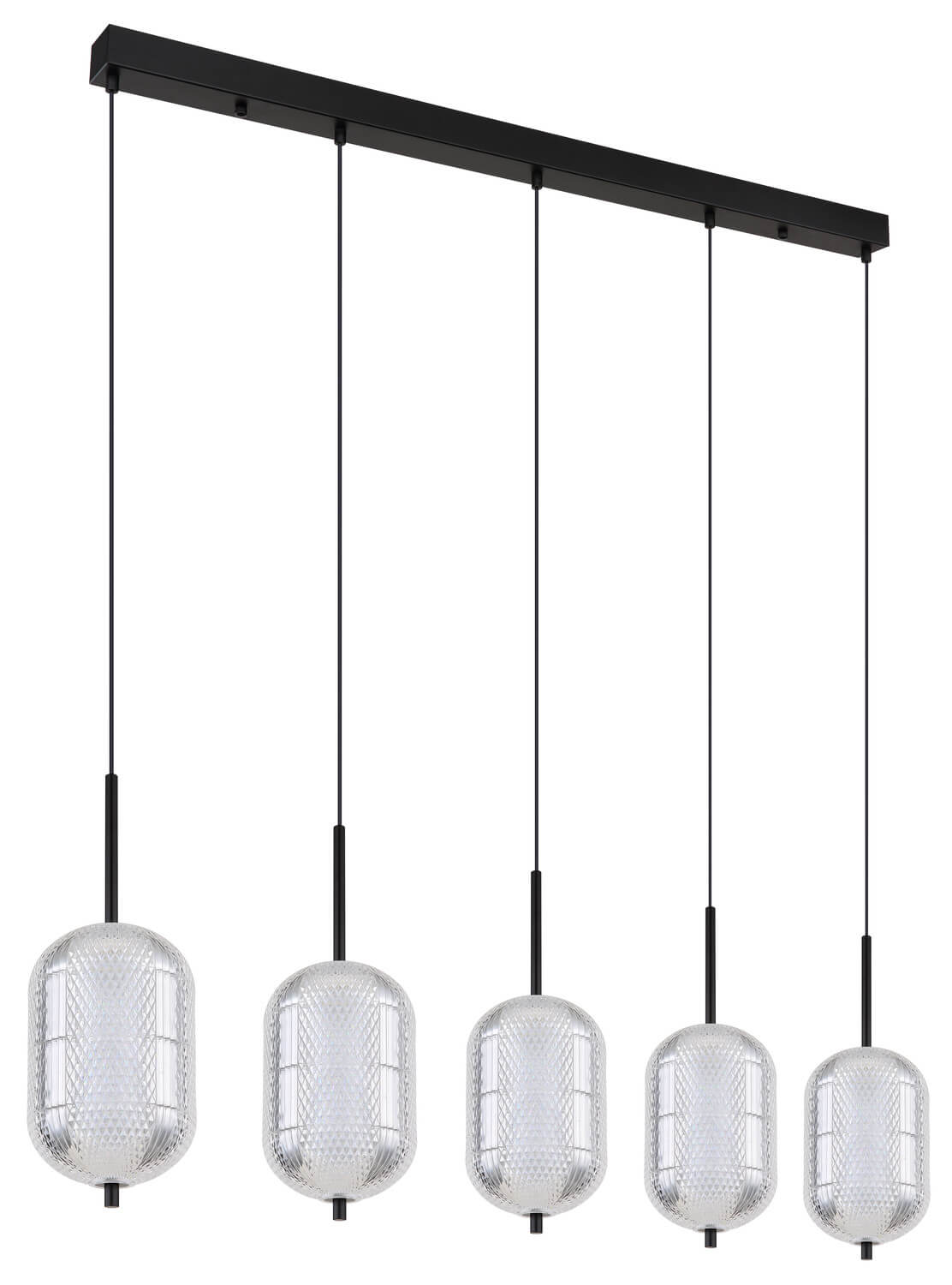 Suspension Kurius noire mat (16043-5H)