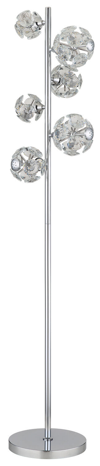 Lampadaire Virina chromé