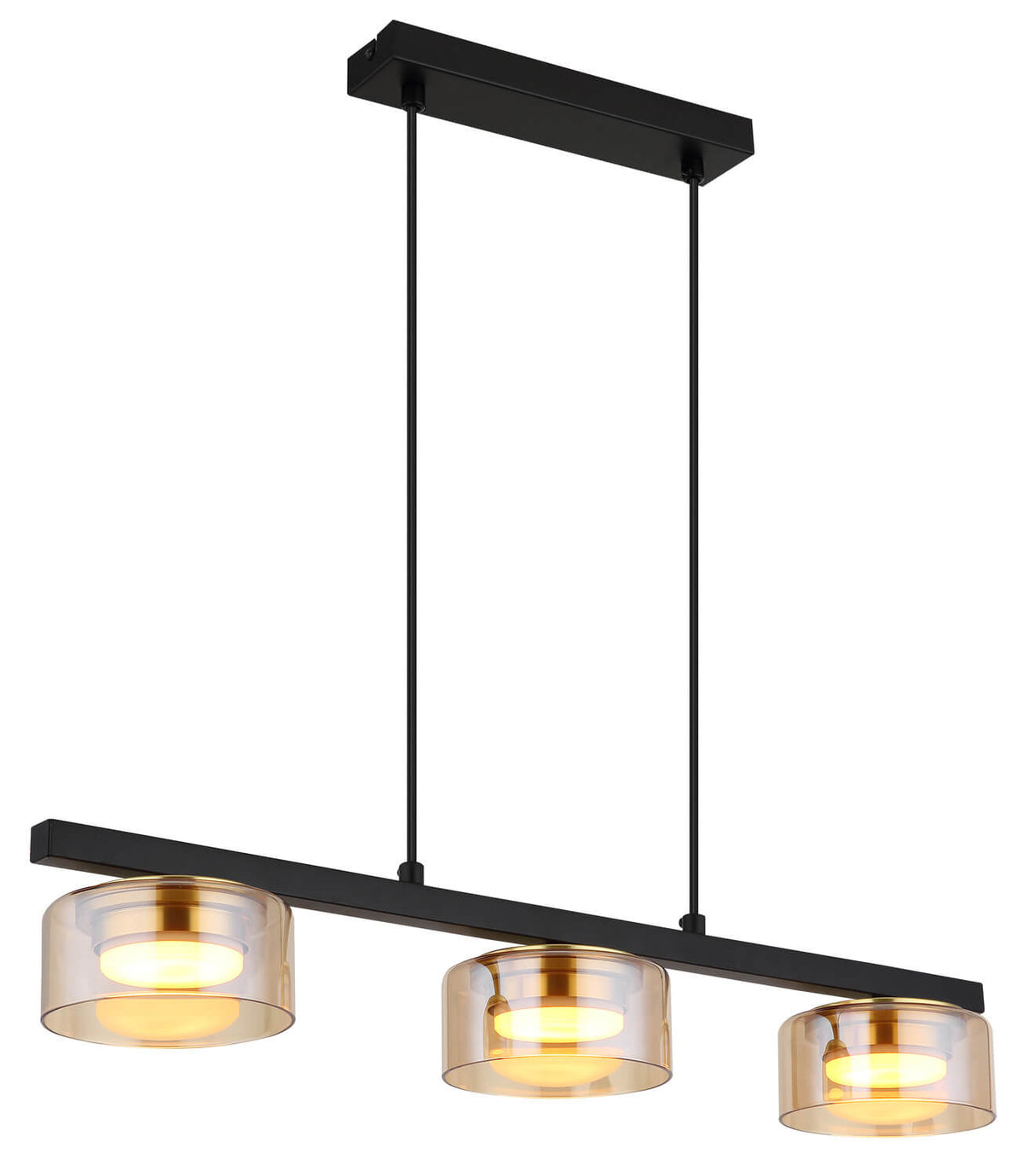 Suspension Higgins noire mat (16055-3HG)