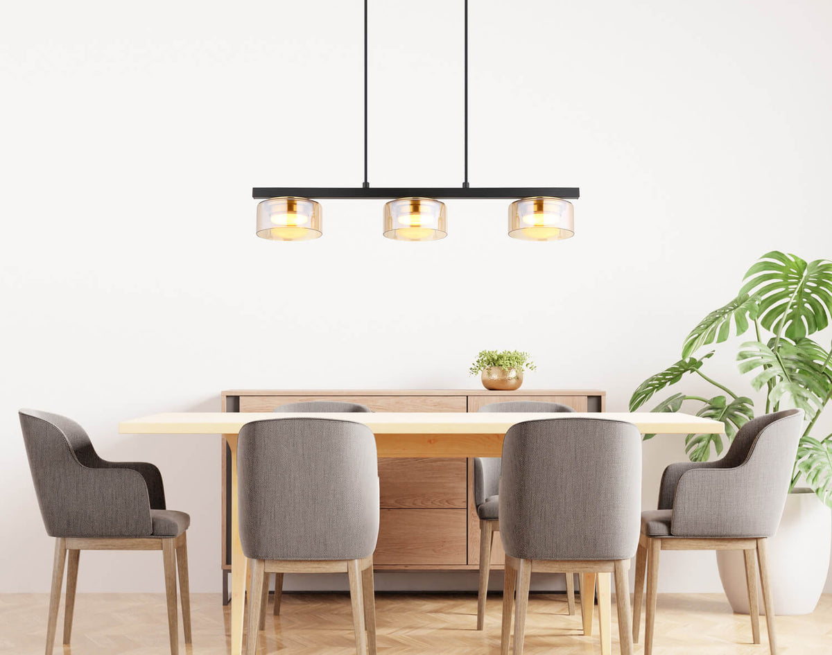 Suspension Higgins noire mat (16055-3HG)