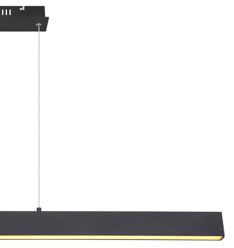 Suspension Verena noire mat