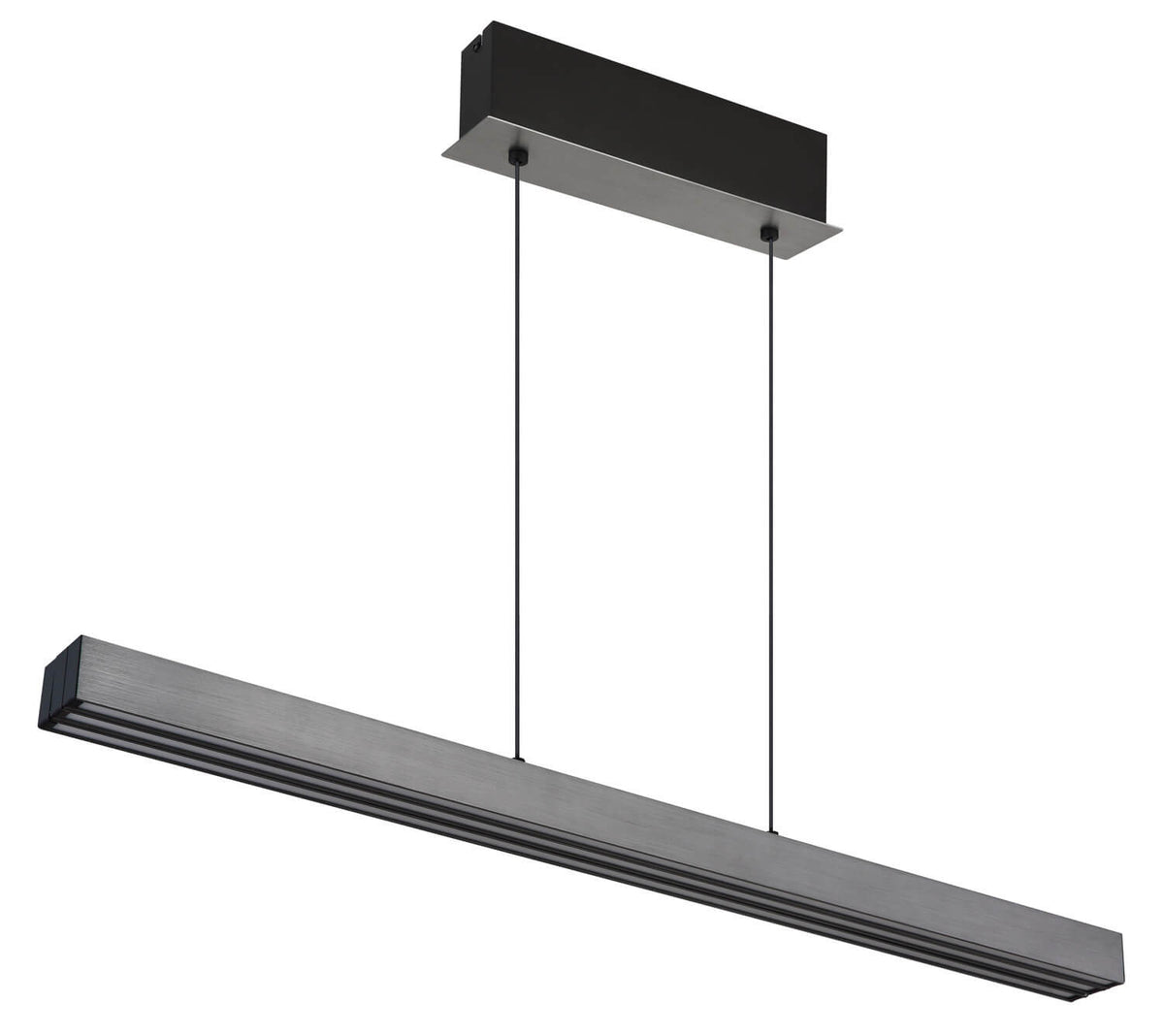 Suspension Ethan grise et aluminium