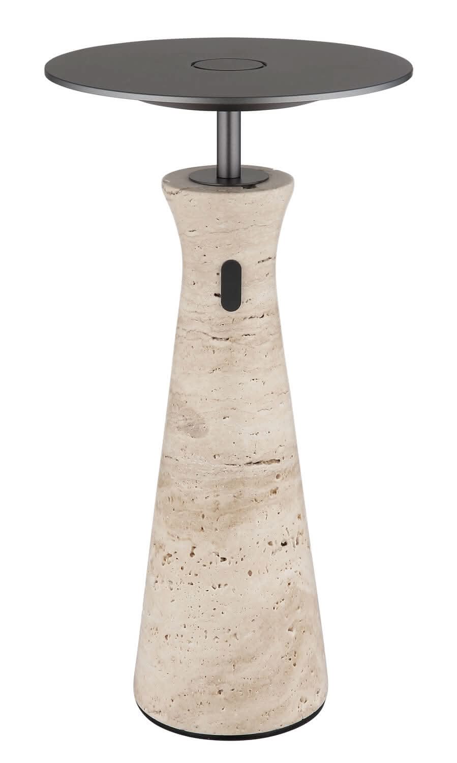 Lampe à poser Travertin grise, H 33,6 cm (21052)