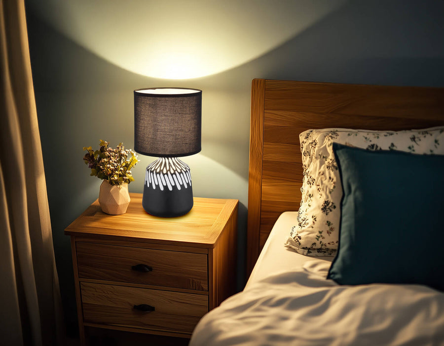 Lampe à poser Rela noire
