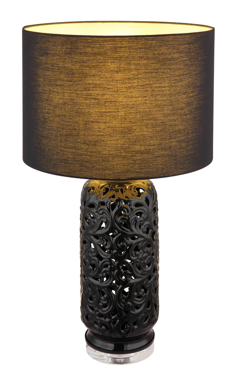 Lampe à poser Sebastian noire mat