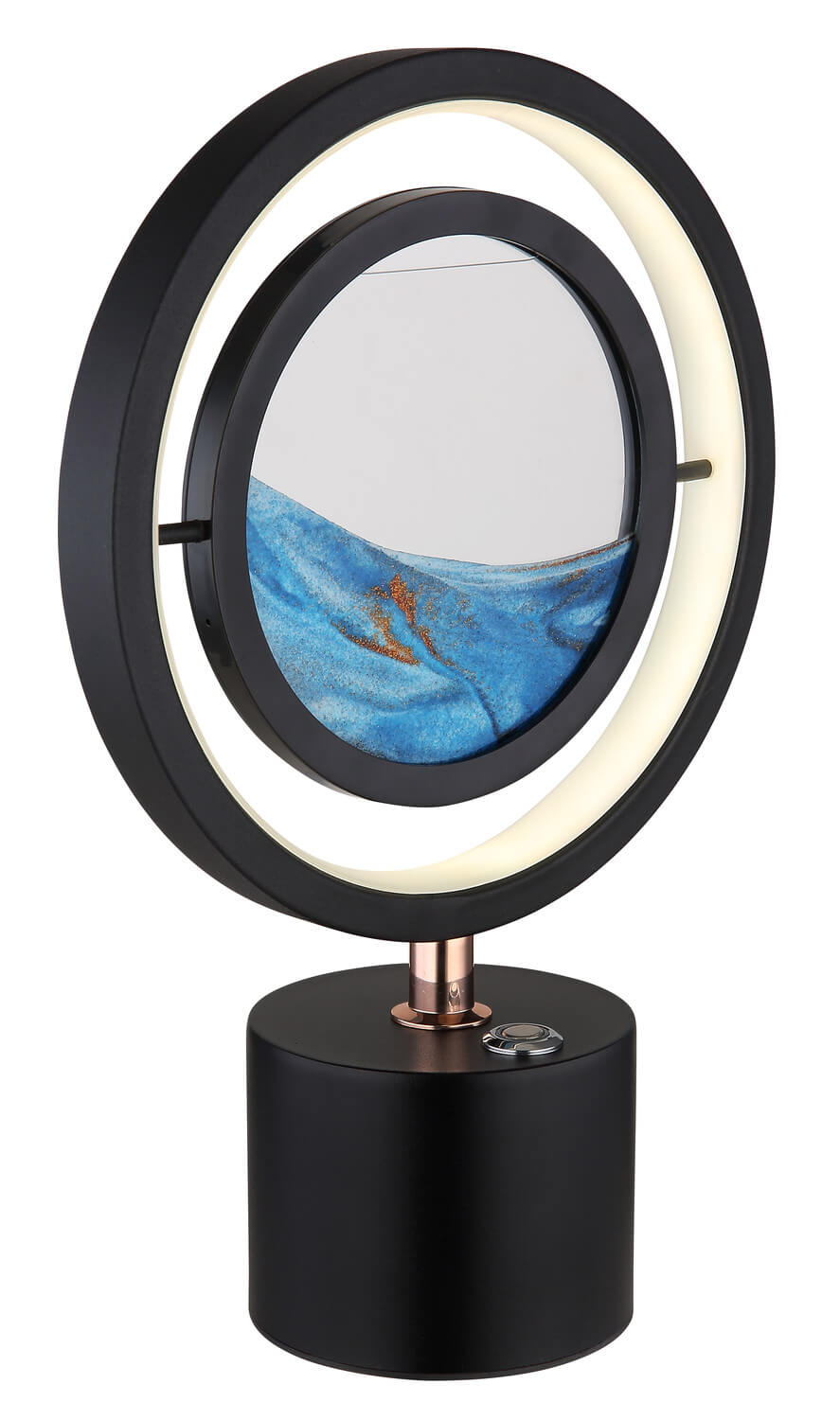 Lampe à poser Reedi noire mat